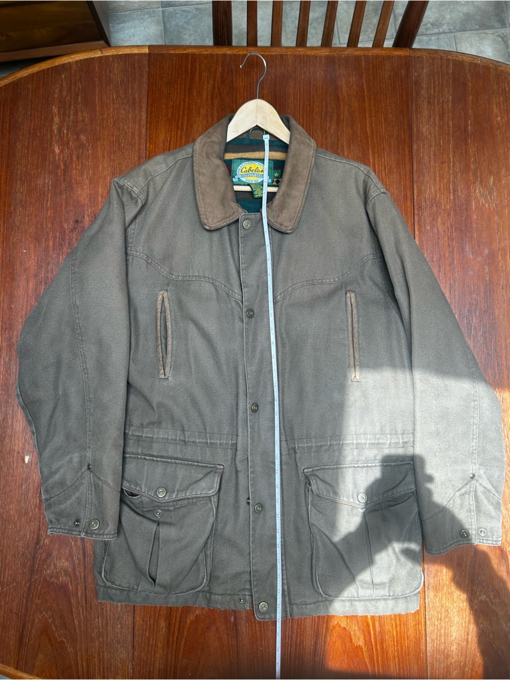 Cabela's Olive Green Military Field Canvas Jacket